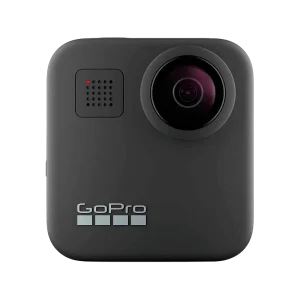 Câmera de Ação GoPro MAX 360º na cor preta, perfeita para vídeos imersivos e fotos panorâmicas em alta resolução.