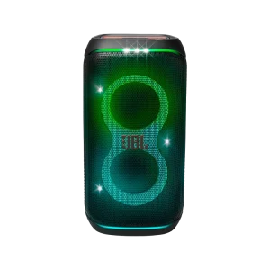 Coluna Bluetooth JBL PartyBox Club 120 com 160W de potência, luzes LED e resistência à água IPX4.