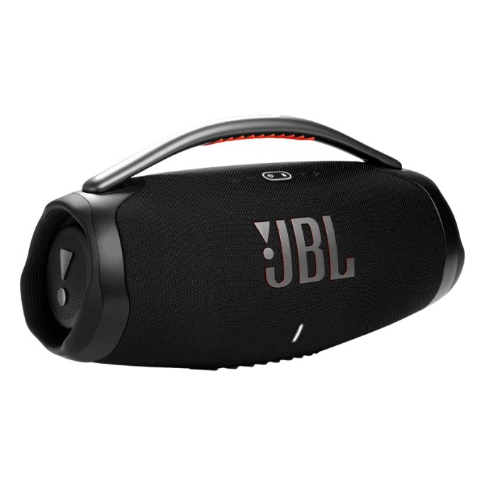 Coluna Bluetooth JBL Boombox 3 com 180W de potência, resistência IP67, até 24 horas de autonomia e conectividade Bluetooth 5.1.