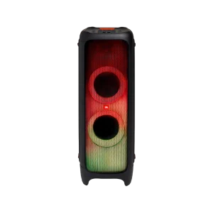 Coluna Bluetooth JBL PartyBox 1000 com 1100W de potência, luzes LED personalizáveis, resistência à água e conectividade Bluetooth 5.1.