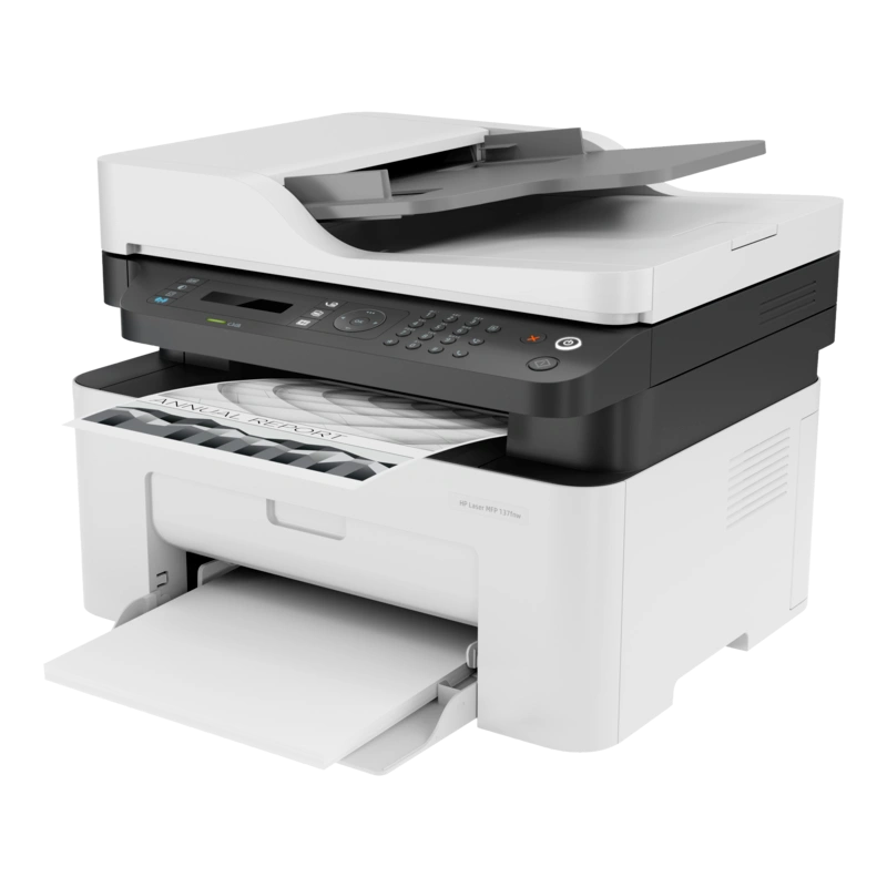 Impressora Multifuncional HP LaserJet M137fnw – Laser Monocromática com Rede e Wi-Fi - Image 3